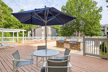 Outdoor patio and grill